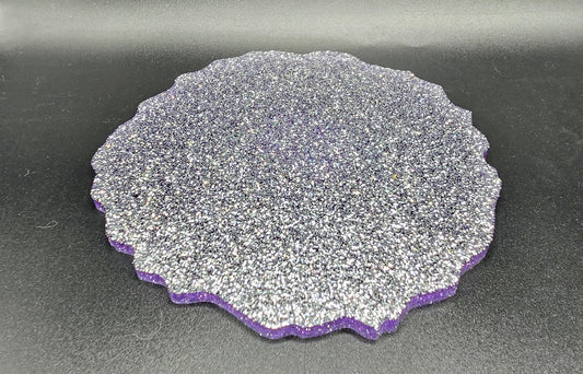 Silver Glitter Coaster